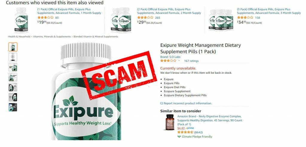 Expirure on Amazon